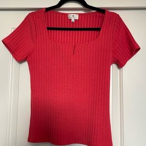 Socialite Stitch Fix Ribbed Short Sleeve Top